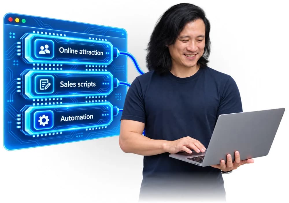 The A.I. skills running on a laptop
