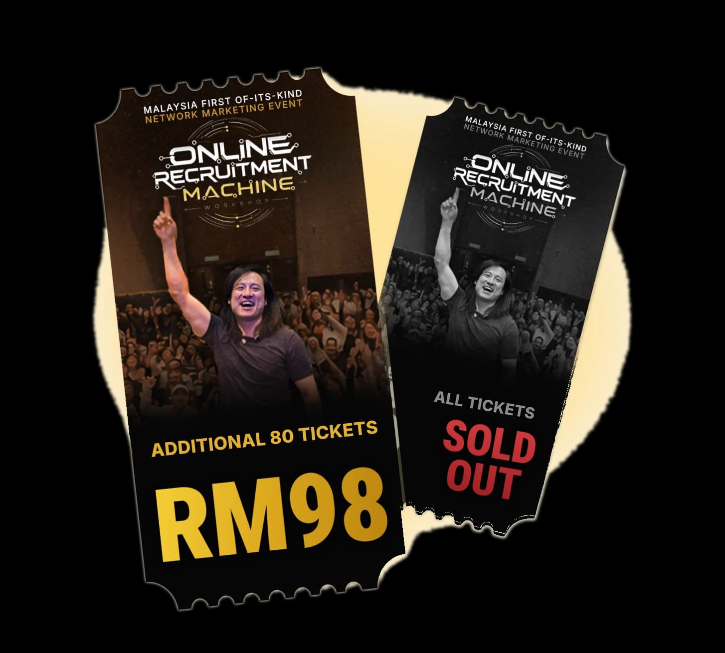 The additional 80 tickets at RM98, beside the earlier tickets, now sold out